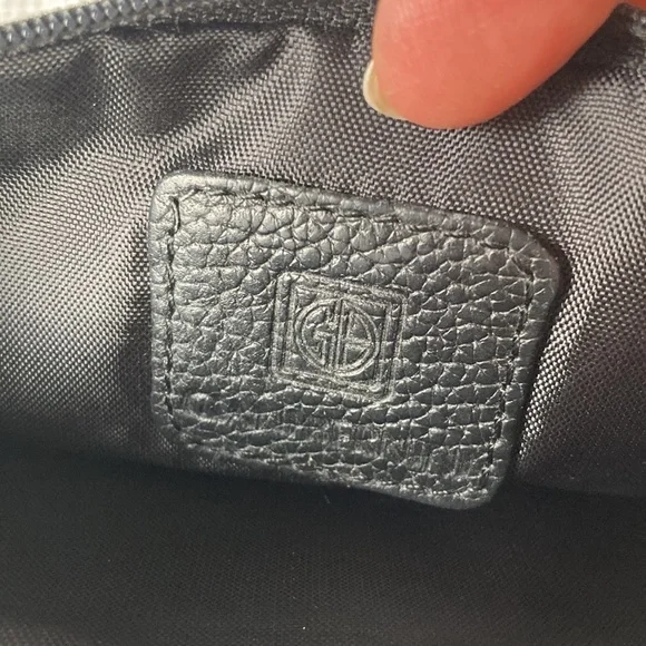 Giani Bernini Grab & Go Black Leather Wallet Wristlet - Picture 4 of 7